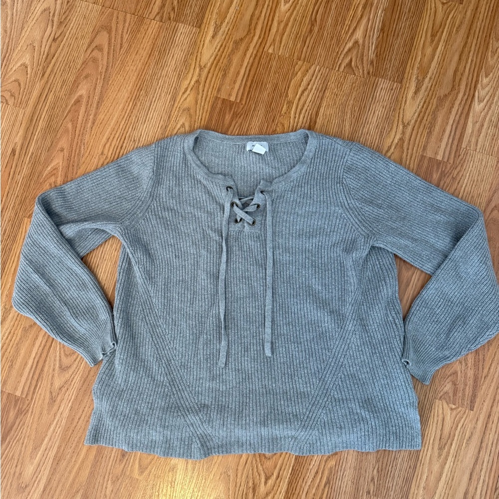 Old Navy Heather Gray Knit Top